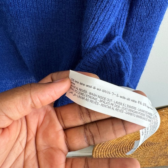 Massimo dutti made in Italy wool/ Lana small blue jumper…. - Picture 6 of 8